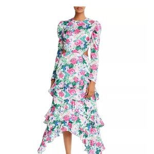 NWT Wayf Multicolor Floral Long Sleeve Dress